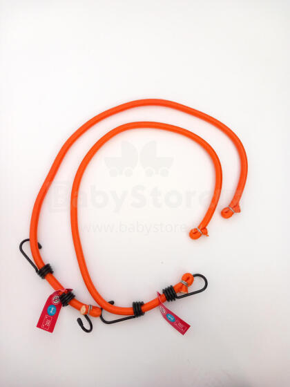KOMPLEKTS 2 gab. ELASTĪGĀ SIKSNA BUNGEE 80CM