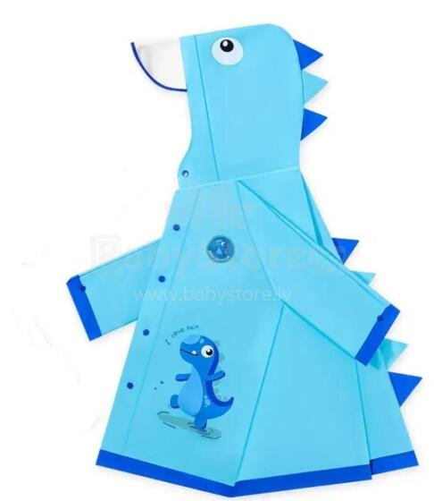 Kids Soft Raincoat Dino Art.258547 Blue Bērnu lietus mētelis