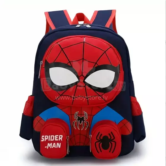 Children School Backpack Spiderman Art.258561 Dark Blue Backpack
