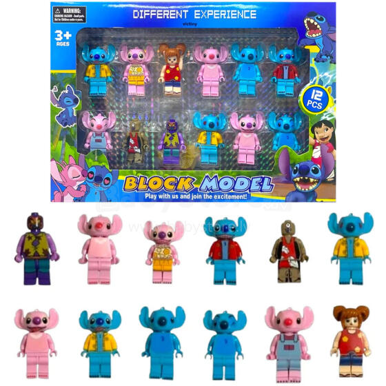 ZESTAW FIGUREK STITCH 12 SZTUK