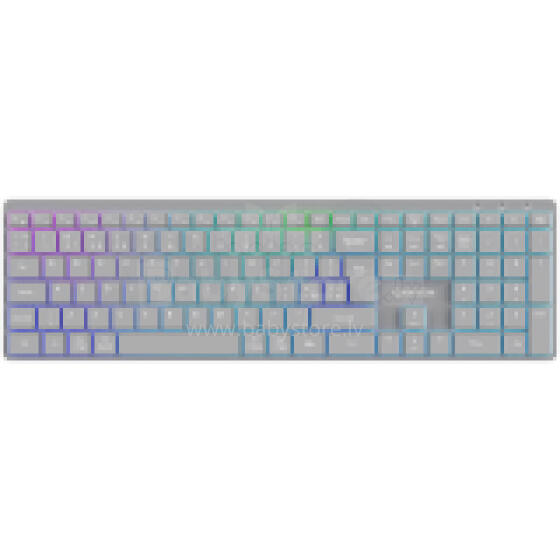 CANYON keyboard HKB-W11 UK/US RGB Dual Mode Wireless Grey