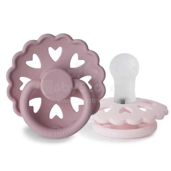 Frigg Fairytale Round Silicone Art.100141 The Little Mermaid/The Snow Queen  Pacifier (nipple) made of 100% natural rubber 0-6 months (2 pcs.)