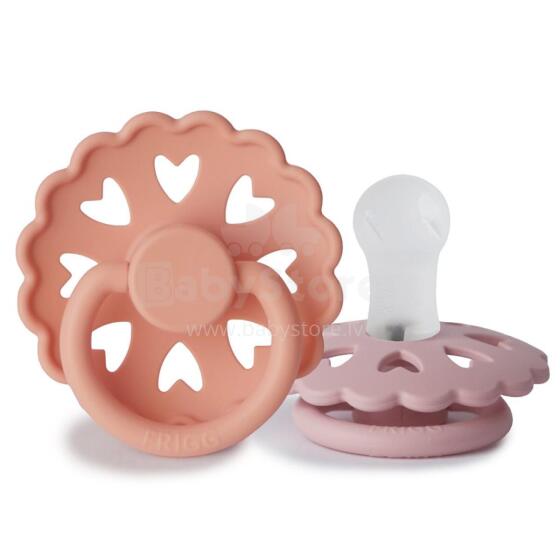 Frigg Fairytale Round Silicone Art.100147 The Princess and the Pea/Thumbelina Pacifier (nipple) made of 100% natural rubber 0-6 months (2 pcs.)