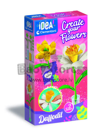 CLEMENTONI IDEA crate your flowers, Daffodil, 18876
