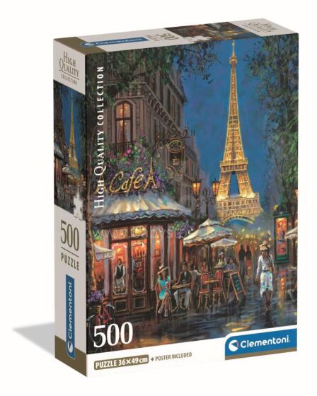 CLEMENTONI Puzzle night at the eiffel café, 500 pcs, 35577
