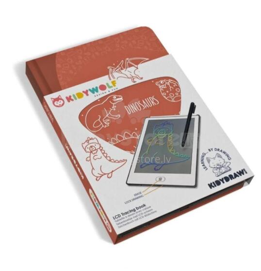 KIDYWOLF drawing tablet Dinosaurs, KIDYDRAW-MINI-DIN