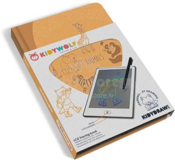 KIDYWOLF drawing tablet Animals, KIDYDRAW-MINI-ANI