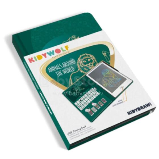 KIDYWOLF drawing tablet Animals Around The World, KIDYDRAW-MINI-AAW