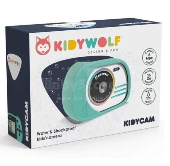 KIDYWOLF waterproof digital camera, mint, KIDYCAM-CY