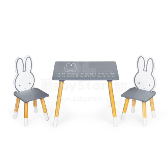 Kids table with two chairs children's furniture set ECOTOYS