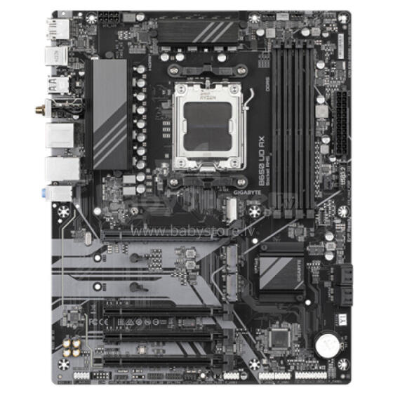 Gigabyte B650 UD AX | Processor family AMD Ryzen | Processor socket AM5 | DDR5 | Number of SATA connectors 4