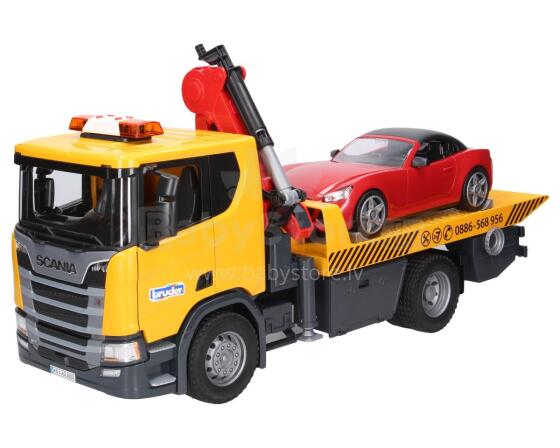 BRUDER 1:16 Evakuators MAN TGS ar Roadster auto, 03552