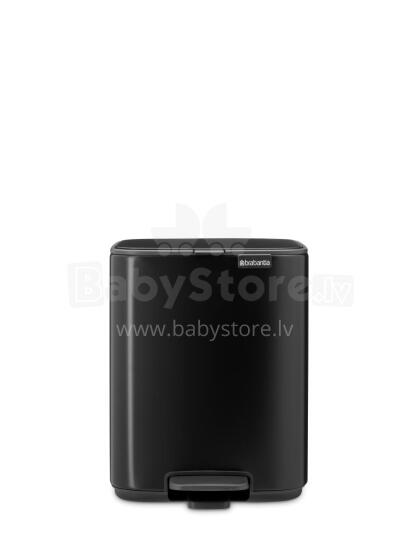 BRABANTIA atkritumu tvertne ar pedāli, 7L, Matt black