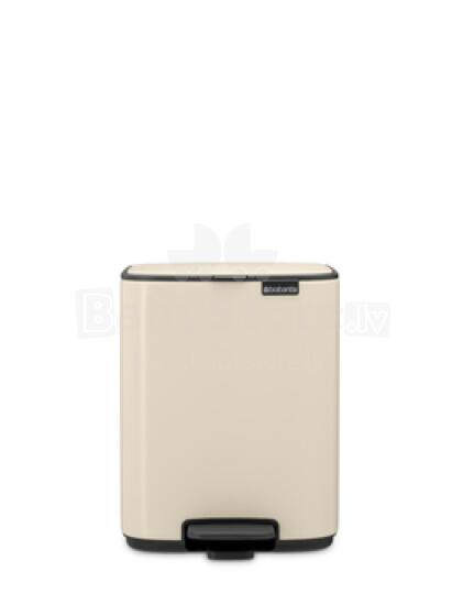 BRABANTIA atkritumu tvertne ar pedāli, 7L, Soft Beige