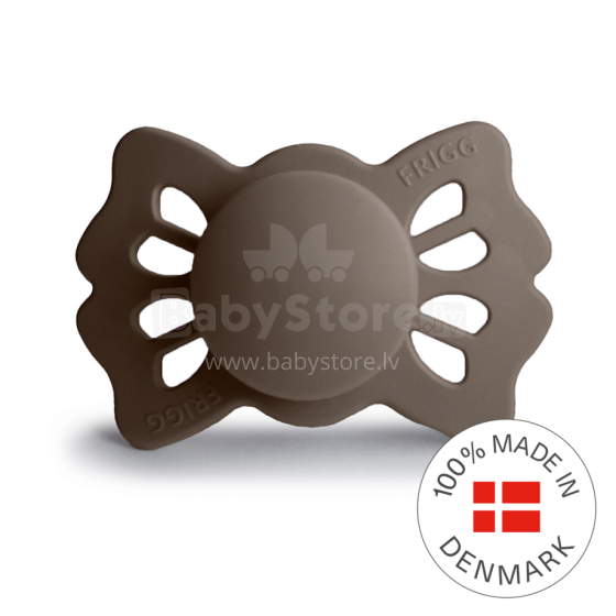 Frigg Lucky Symmetrical Silicone Pacifier  Art.10587 Portobello Pacifier (nipple) made of 100% natural rubber 6-18 months (1 pcs.)