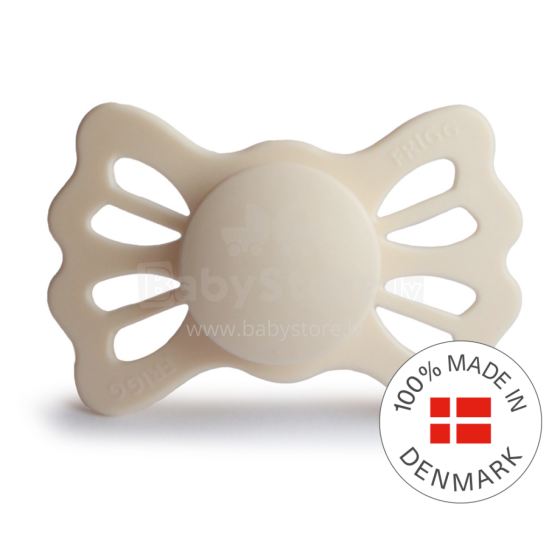 Frigg Lucky Symmetrical Silicone Pacifier  Art.10221 Cream Пустышка(соска) из 100% натурального силикона 6-18 мес.(1 шт.)