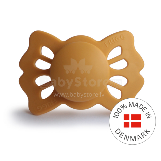 Frigg Lucky Symmetrical Silicone Pacifier  Art.10223 Honey Gold Пустышка(соска) из 100% натурального силикона 6-18 мес.(1 шт.)