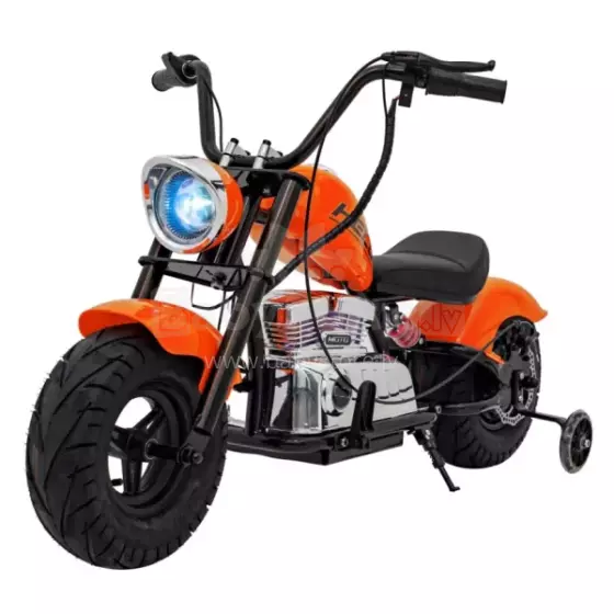 Motorcycle Chopper Warrior Art.260377 Orange Jaudīgā 12v bērnu elektromašīna/elektromotocikls