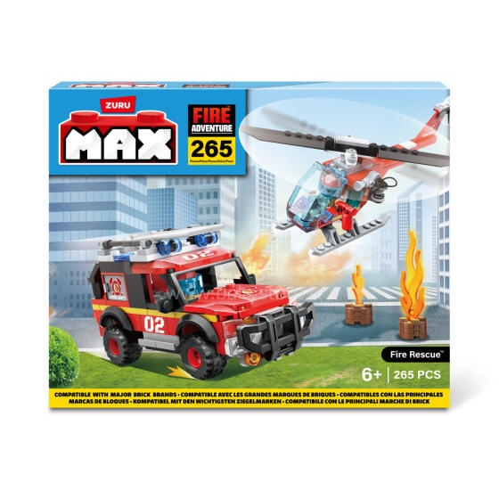 MAX CITY Klucīši Ugunsdzēsēju depo, 265 gab.