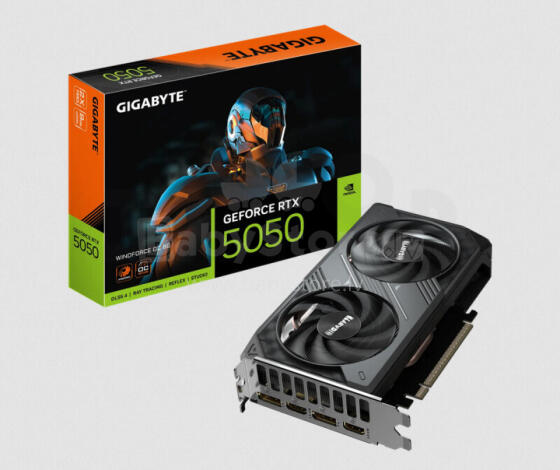 Gigabyte Graphics card GeForce RTX 5050 WINDFORCE OC 8G DDR6 2HDMI/2DP