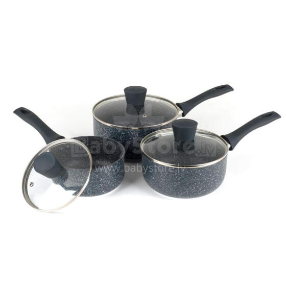 Russell Hobbs RH00847EU7 Nightfall Stone 3-Piece Saucepan Set