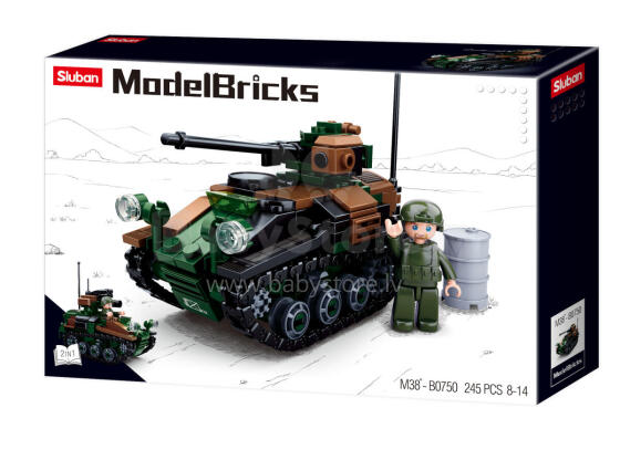 Sluban Constructor, Tanks, 245 pcs.