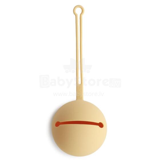 Mushie Pacifier Case Art.2255466 Pale Daffodil Футляр для хранения пустышек