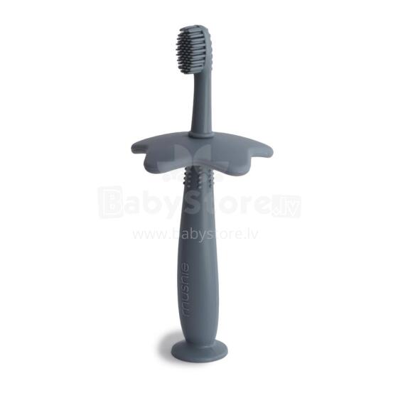 Mushie Flower Toothbrush  Art.2540203 Tradewinds first silicone toothbrush