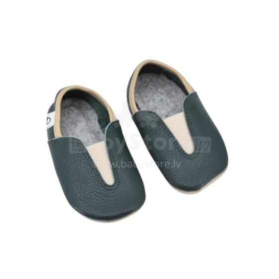 Bebe Basic Kids Hip-Hop Punsa Gymnastics Shoes Art.SB131 Eco Black  Чешки гимнастические c кожанной подошвой