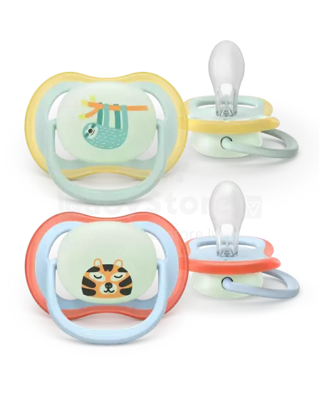 Philips Avent Air Night Art.SCF376/24 Silikona knupīši 0-6 mēn. BPA Free (2 gab.)