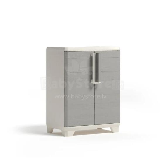 Linear Wood Base Cabinet 68x39x90cm light beige/light gray