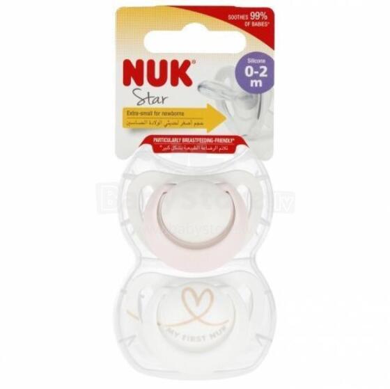 443575 SILICONE PACIFIER STAR 0-2 2PCS 549041, 10730690