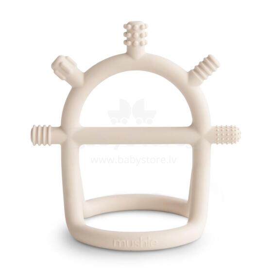 Mushie No Drop Silicone Sensory Teether  Art.101473 Silicone rattle (100% natural)