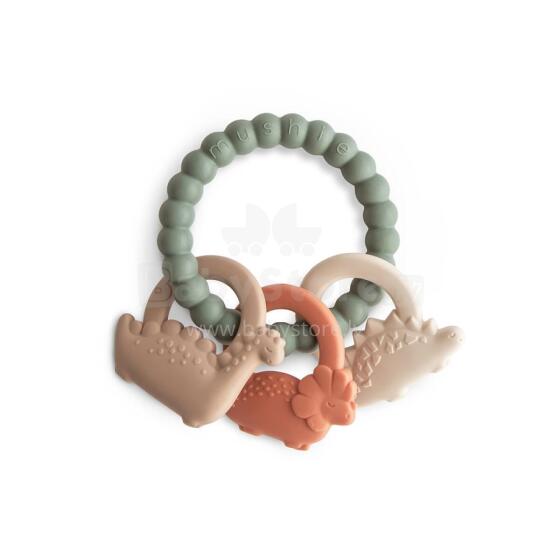 Mushie  Silicone  Teether Ring Art.101322 Силиконовая погремушка (100% натуральная)