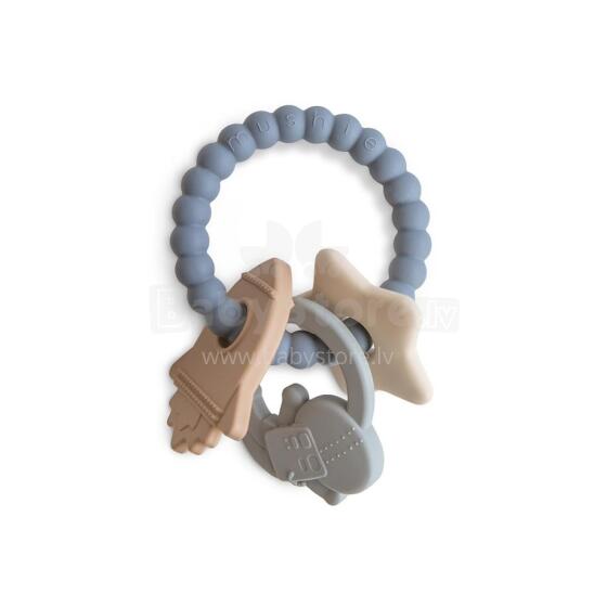 Mushie  Silicone  Teether Ring Art.101323 Силиконовая погремушка (100% натуральная)
