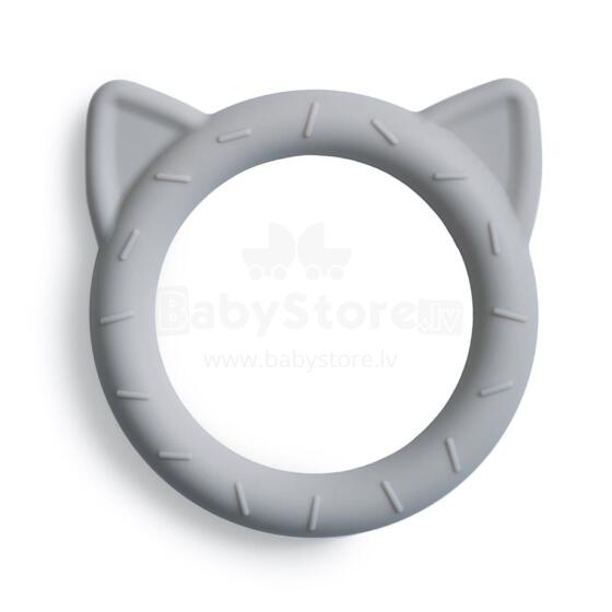 Mushie  Silicone Teether Rattle Art.2560264 Augstākas kvalitātes - silikona grabulis (100% dabisks)