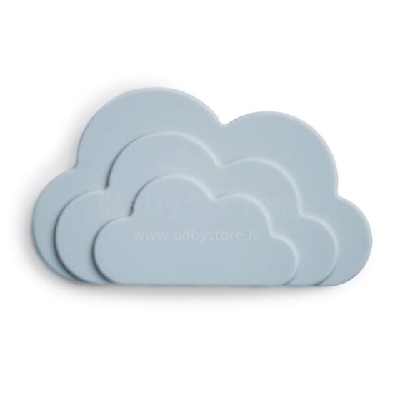 Mushie  Silicone Teether Cloud Art.2560285 Augstākas kvalitātes - silikona grabulis (100% dabisks)