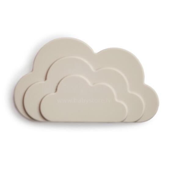 Mushie  Silicone Teether Cloud Art.2560284 Силиконовая погремушка (100% натуральная)