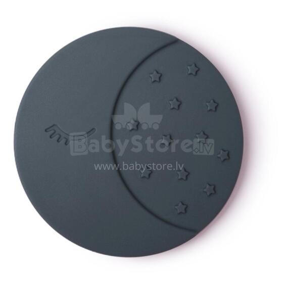 Mushie  Silicone Teether Moon Art.2560315 Silicone rattle (100% natural)