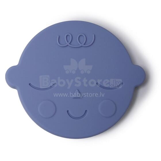 Mushie  Silicone Teether Face Art.2560318 Augstākas kvalitātes - silikona grabulis (100% dabisks)