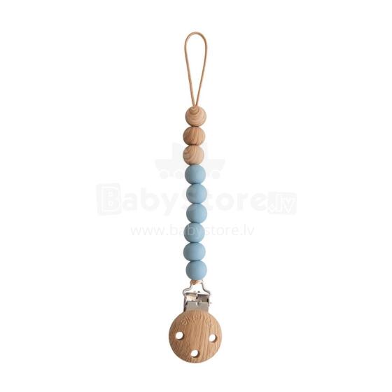 Mushie Silicone Pacifier Clip Eva Art.2090030 Cadet Blue Держатель для пустышки