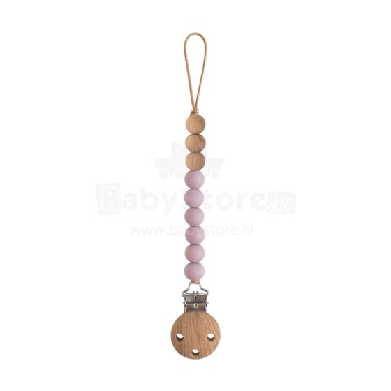 Mushie Silicone Pacifier Clip Eva Art.2090107 Mauve Держатель для пустышки