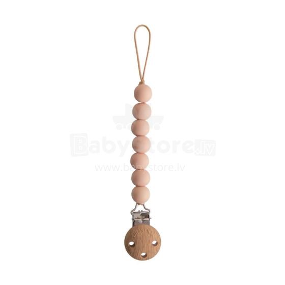 Mushie Silicone Pacifier Clip Halo Art.2120019 Blush  Держатель для пустышки