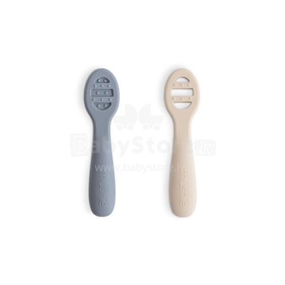 Mushie Silicone First Spoon Art.101630 Ложечка мягкая силиконовая (2шт.)
