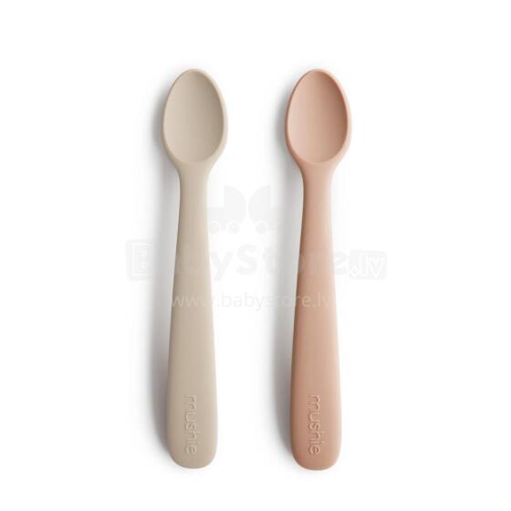 Mushie Silicone Feeding Spoon Art.2360274 Soft silicone spoon (2 pcs.)