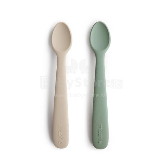 Mushie Silicone Feeding Spoon Art.2360275 Soft silicone spoon (2 pcs.)