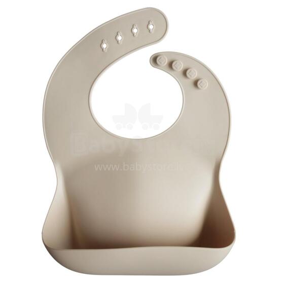 Mushie Silicone Bib Art.2500182 Sand  Детский слюнявчик из 100% высококачественного силикона