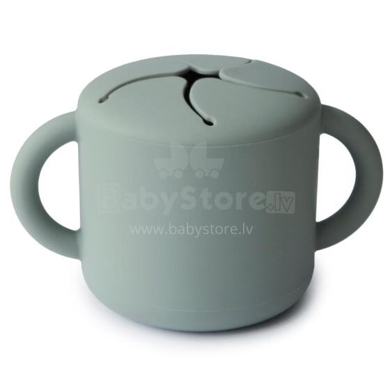 Mushie Snack Cup Silicone  Art.2340031  Silikona konteiners ar vāku Click Lock.