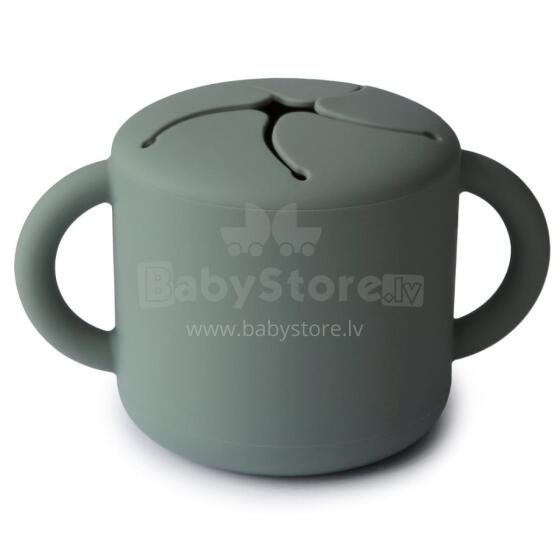 Mushie Snack Cup Silicone  Art.2340069 Силиконовый контейнер  с крышкой Click Lock.