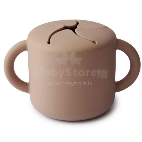 Mushie Snack Cup Silicone  Art.2340124 Силиконовый контейнер  с крышкой Click Lock.